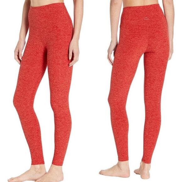 Beyond Yoga Space Dye High Rise Leggings Scarlet Sun Sienna Size Small - Picture 1 of 6